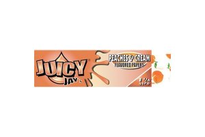Juicy Jay's ochucené krátké papírky, Peaches and cream, 32ks/bal.